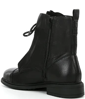 Chelsea & Violet Gia Leather Combat Booties