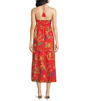 Chelsea & Violet Halter Sleeveless Maxi Turner Dress