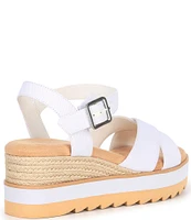 Chelsea & Violet Jonie Canvas Wedge Sandals