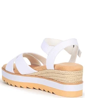 Chelsea & Violet Jonie Canvas Wedge Sandals