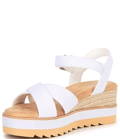 Chelsea & Violet Jonie Canvas Wedge Sandals