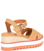 Chelsea & Violet Jonie Canvas Wedge Sandals