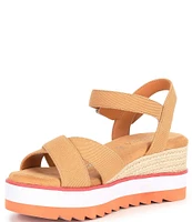 Chelsea & Violet Jonie Canvas Wedge Sandals