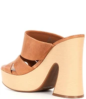 Chelsea & Violet Kapri Leather Platform Sandals