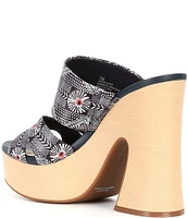 Chelsea & Violet Kapri Printed Platform Sandals