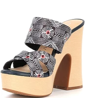 Chelsea & Violet Kapri Printed Platform Sandals