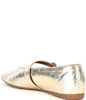 Chelsea & Violet Keelz Metallic Leather May Jane Flats