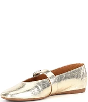 Chelsea & Violet Keelz Metallic Leather May Jane Flats