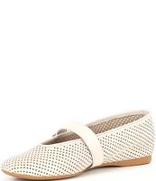 Chelsea & Violet Keelz Perforated Leather May Jane Flats