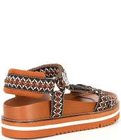 Chelsea & Violet Koa Woven Footbed Sandals