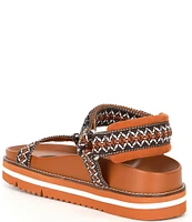 Chelsea & Violet Koa Woven Footbed Sandals