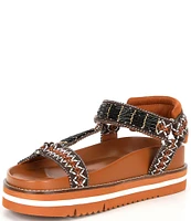 Chelsea & Violet Koa Woven Footbed Sandals