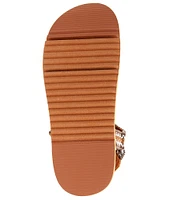 Chelsea & Violet Koa Woven Footbed Sandals