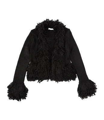 Chelsea & Violet Little Girls 2-6X Long Sleeve Fringed Cardigan