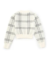 Chelsea & Violet Little Girls 2-6X Plaid Mock Neck Eyelash Sweater