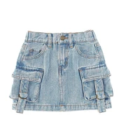 Chelsea & Violet Little Girls 2T-6X Denim Cargo Mini Skirt