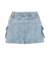 Chelsea & Violet Little Girls 2T-6X Denim Cargo Mini Skirt