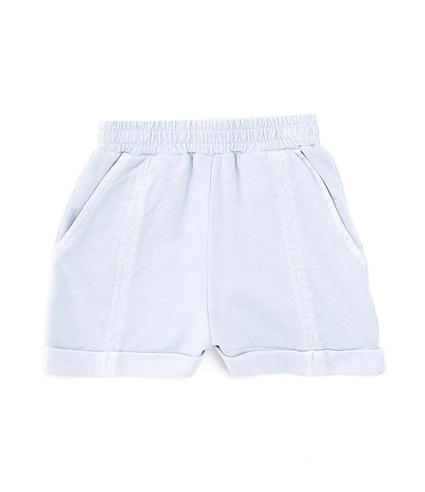 Chelsea & Violet Little Girls 2T-6X High Waist Washed Shorts