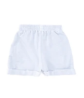 Chelsea & Violet Little Girls 2T-6X High Waist Washed Shorts