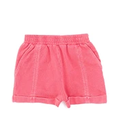 Chelsea & Violet Little Girls 2T-6X High Waist Washed Shorts