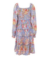 Chelsea & Violet Little Girls Long Flare-Sleeve Cupcake Dress