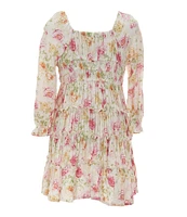 Chelsea & Violet Little Girls Long Flare-Sleeve Cupcake Dress
