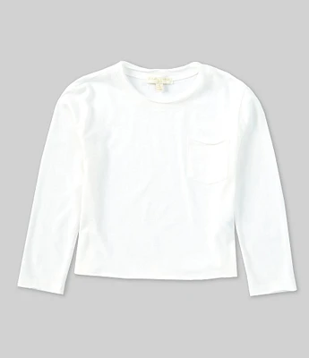 Chelsea & Violet Little Girls Long Sleeve Pocket T-Shirt
