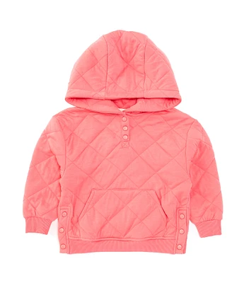 Chelsea & Violet Little Girls 2T-6X Long Sleeve Quilted Hoodie