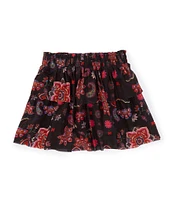 Chelsea & Violet Little Girls 2T-6X Printed Tiered Mini Skirt