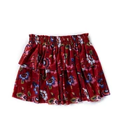 Chelsea & Violet Little Girls 2T-6X Floral Printed Tiered Mini Skirt