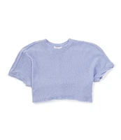 Chelsea & Violet Little Girls 2T-6X Short Sleeve Knit Dolman T-Shirt