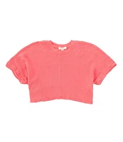 Chelsea & Violet Little Girls 2T-6X Short Sleeve Knit Dolman T-Shirt