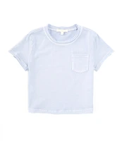 Chelsea & Violet Little Girls 2T-6X Short-Sleeve Washed Pocket T-Shirt