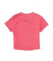 Chelsea & Violet Little Girls 2T-6X Short-Sleeve Washed Pocket T-Shirt