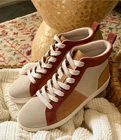 Chelsea & Violet Mac Colorblock Suede High Top Sneakers