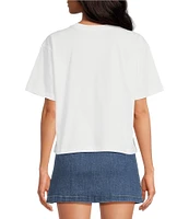 Chelsea & Violet Printed Crew Neckline Short Sleeve Amalfi Tee