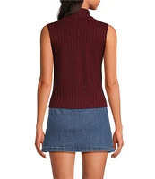 Chelsea & Violet Rosie Turtleneck Sleeveless Sweater