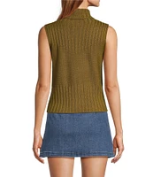Chelsea & Violet Rosie Turtleneck Sleeveless Sweater