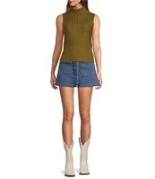 Chelsea & Violet Rosie Turtleneck Sleeveless Sweater