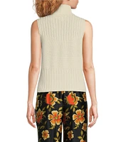 Chelsea & Violet Rosie Turtleneck Sleeveless Wool Blend Sweater Tank