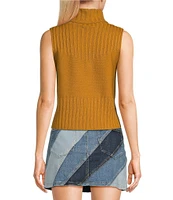 Chelsea & Violet Rosie Turtleneck Sleeveless Wool Blend Sweater Tank