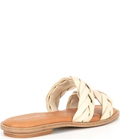 Chelsea & Violet Tarinne Leather Braid Flat Sandals