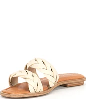 Chelsea & Violet Tarinne Leather Braid Flat Sandals