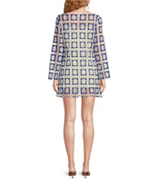 Chelsea & Violet Twiggy Square Neck Long Sleeve Crochet Lace Dress