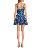 Chelsea & Violet Willow Printed V-Neck Sleeveless A-Line Dress