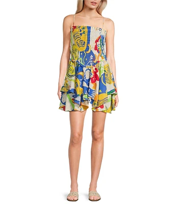 Chelsea & Violet Yvette Sleeveless Smocked A-Line Dress