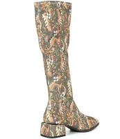 Chelsea & Violet Zayla Floral Print Tall Boots