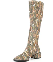 Chelsea & Violet Zayla Floral Print Tall Boots