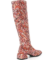 Chelsea & Violet Zayla Groovy Print Tall Boots