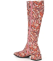 Chelsea & Violet Zayla Groovy Print Tall Boots